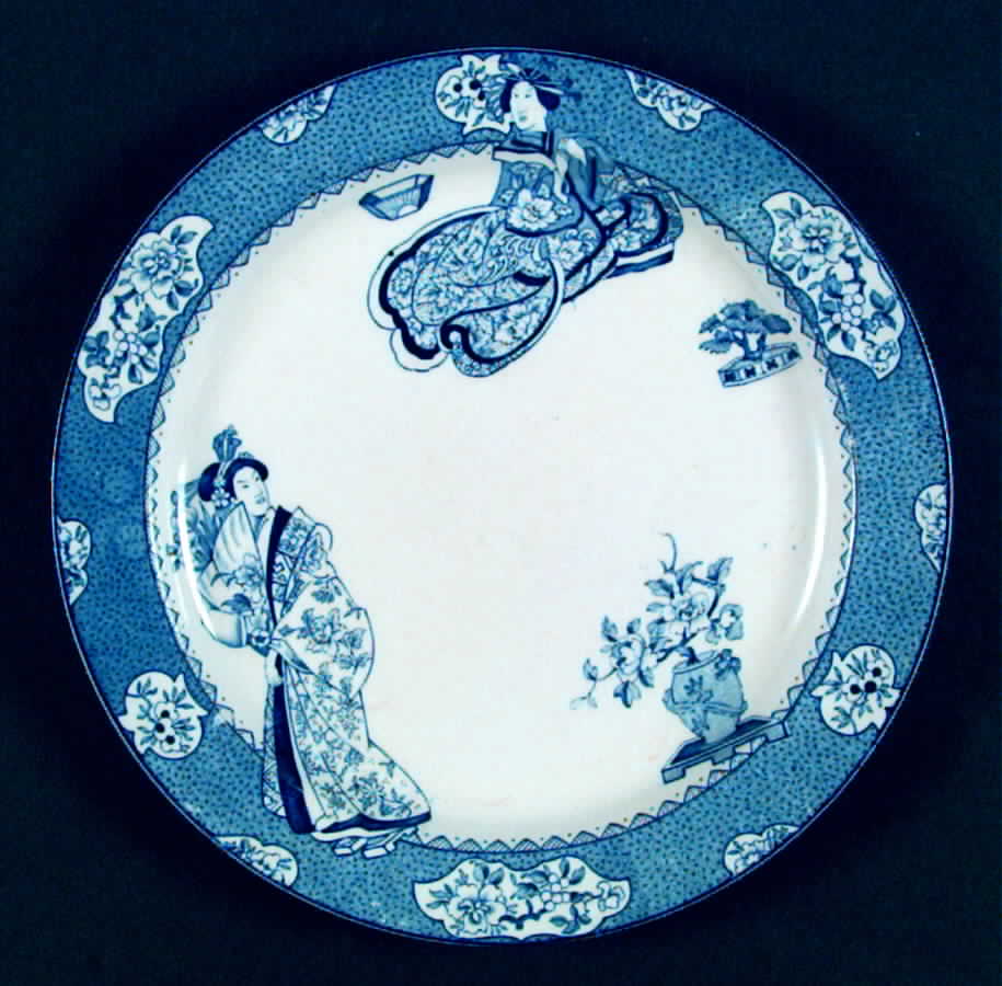 Tsing (Blue) Dinner Plate by Wood & Sons-1