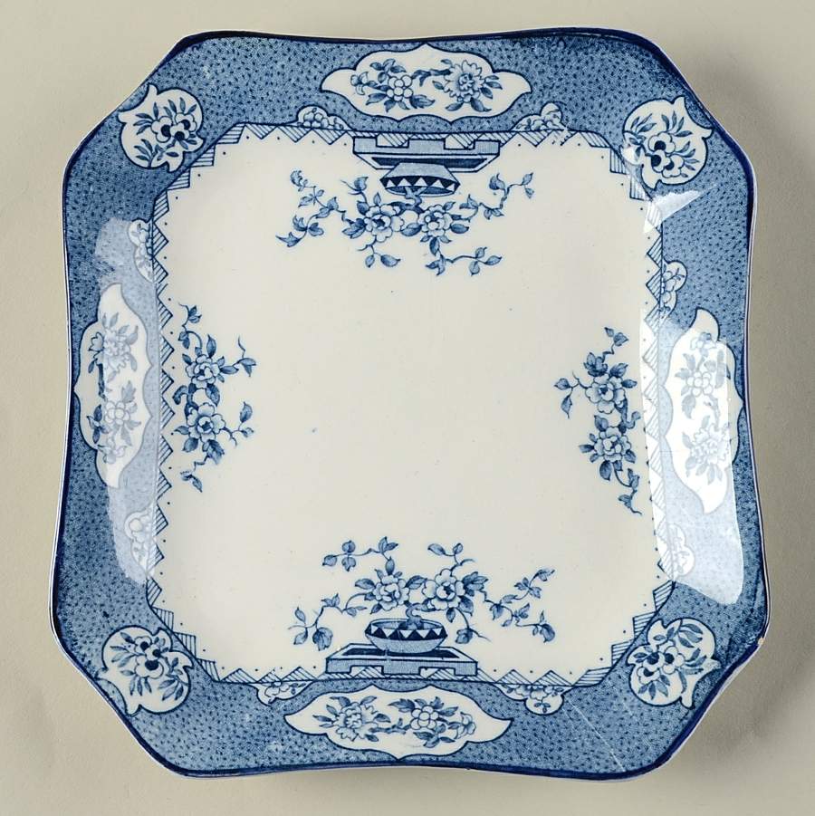 Tsing (Blue) Underplate for Gravy Boat by Wood & Sons-1