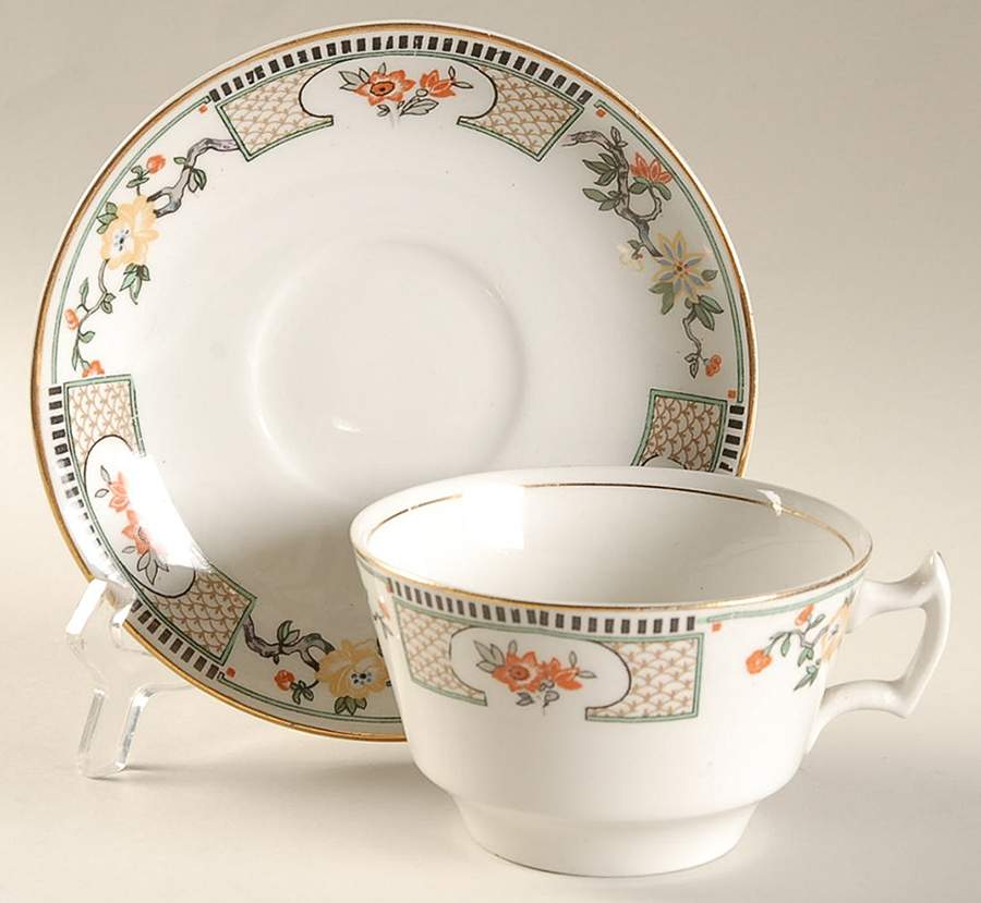 Vernon Flat Cup & Saucer Set by Wood & Sons-1