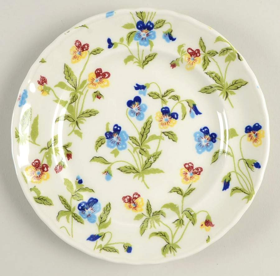 Victorian Gardens Dessert/Pie Plate by Wood & Sons-1