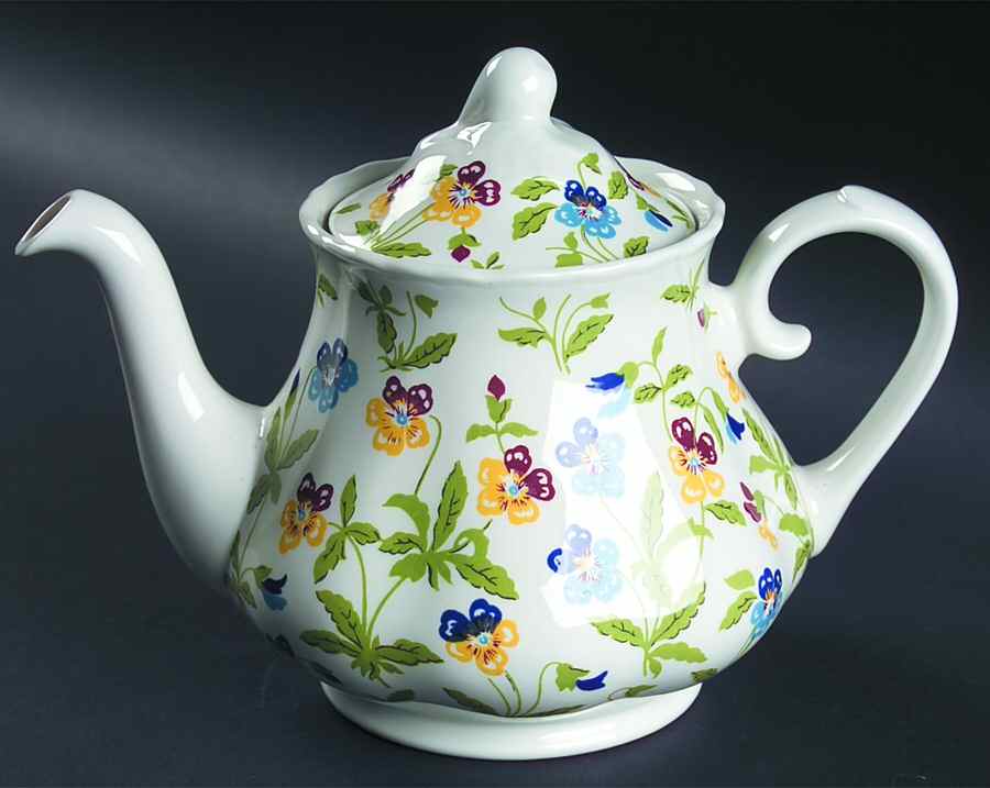 Victorian Gardens Teapot & Lid by Wood & Sons-1