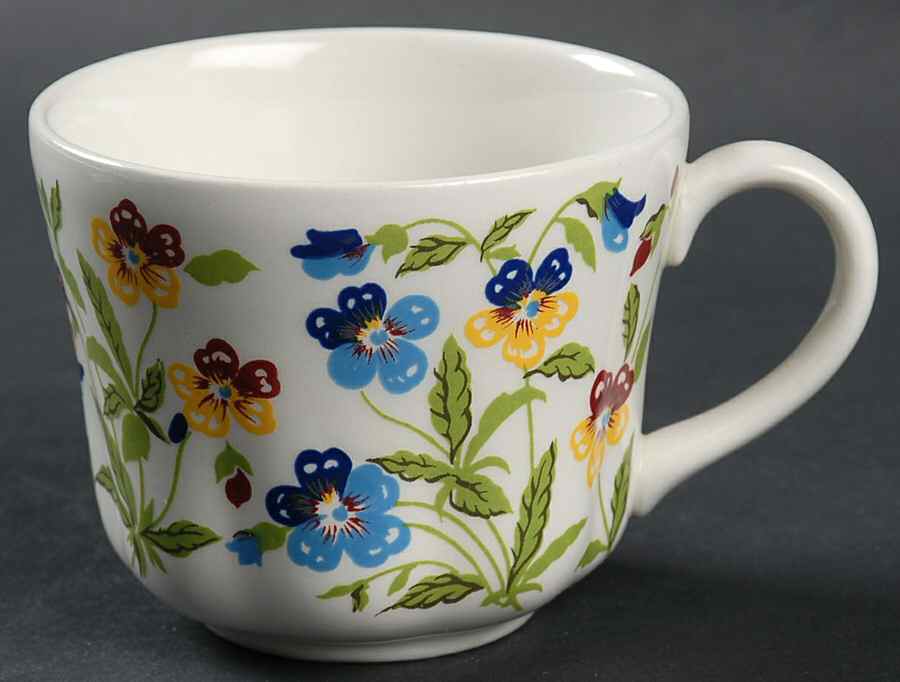 Victorian Gardens Flat Cup by Wood & Sons-1