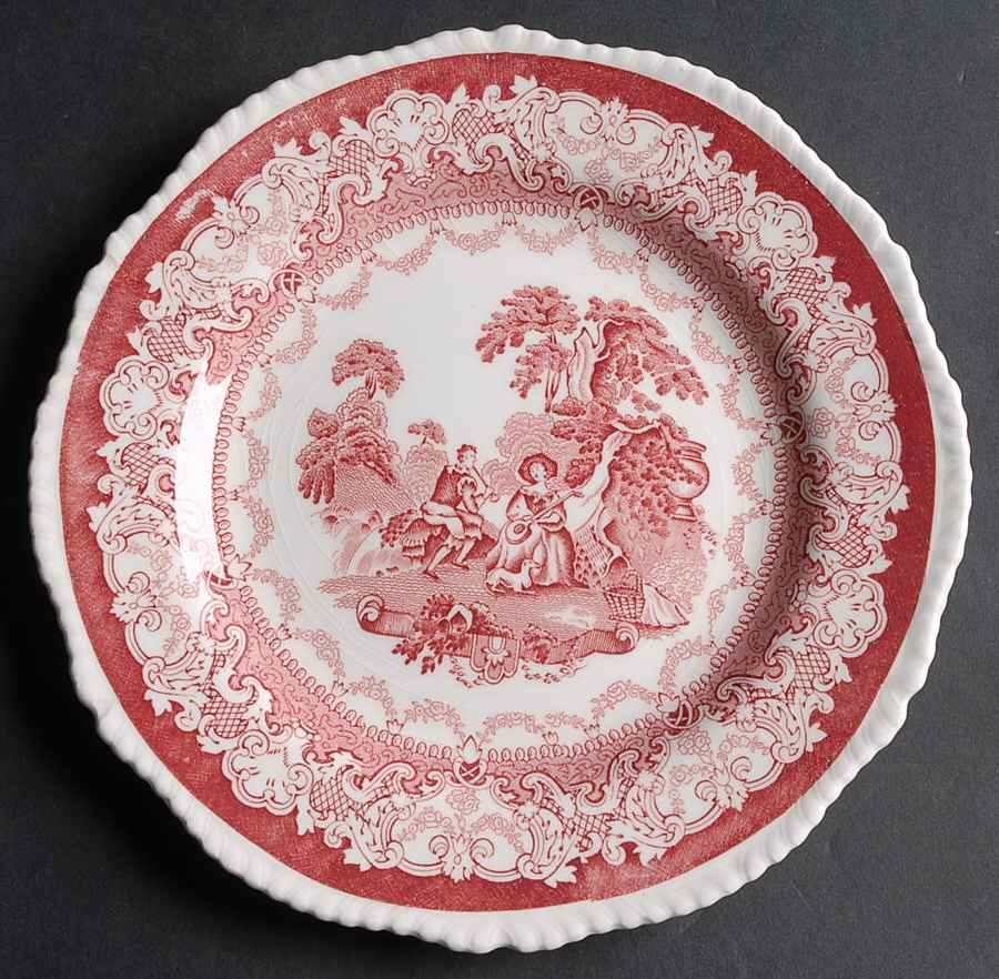Watteau Salad Plate by Wood & Sons-1