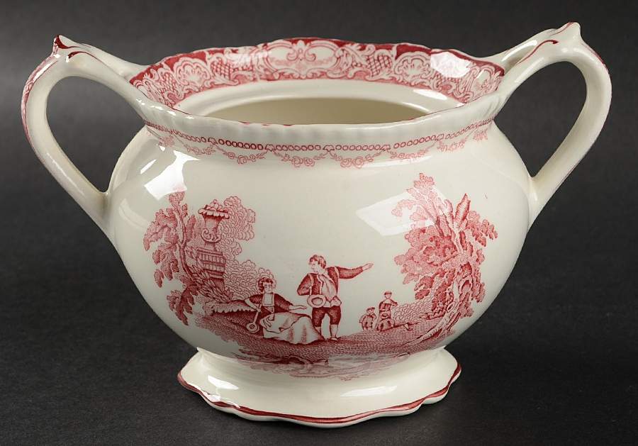 Watteau Sugar Bowl No Lid by Wood & Sons-1