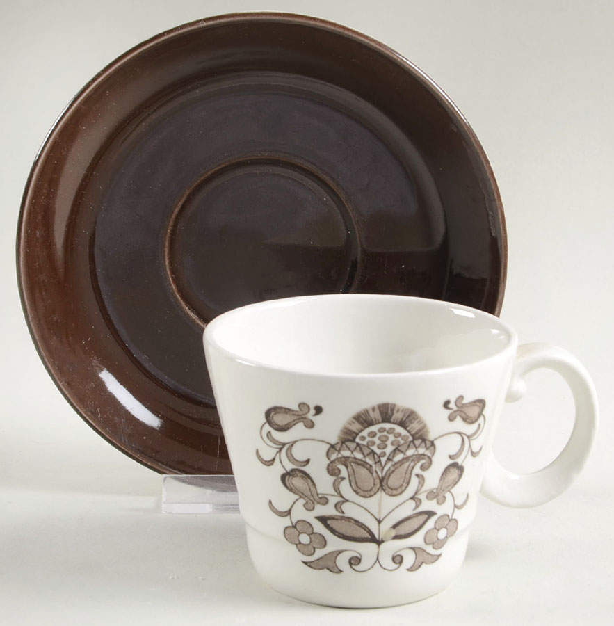 Wellesley Flat Cup & Saucer Set by Wood & Sons-1