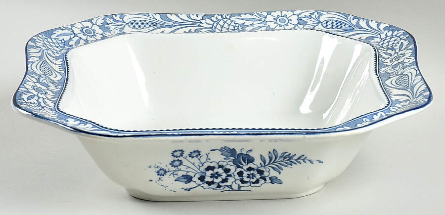 Wincanton Blue Square Vegetable No Lid by Wood & Sons-1