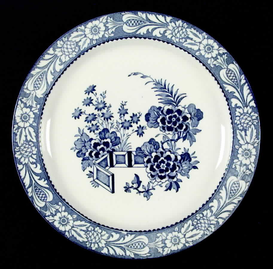 Wincanton Blue Dinner Plate by Wood & Sons-1