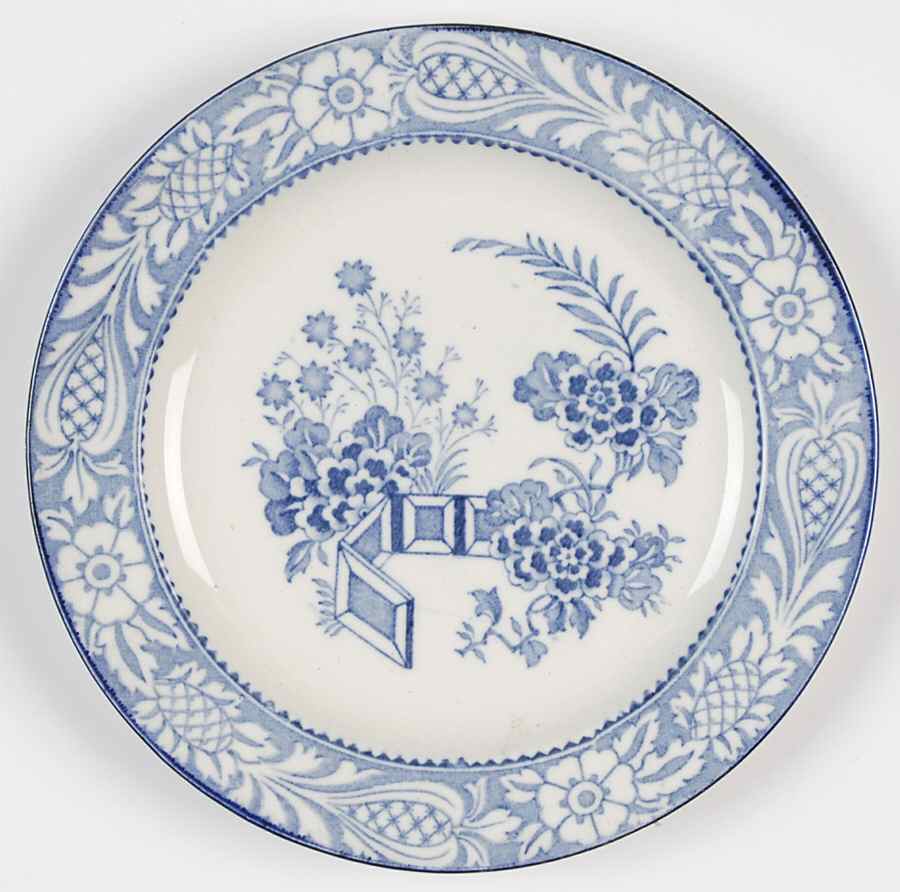 Wincanton Blue Bread & Butter Plate by Wood & Sons-1