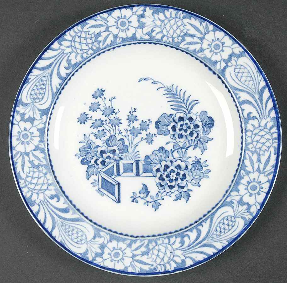 Wincanton Blue Dessert/Pie Plate by Wood & Sons-1