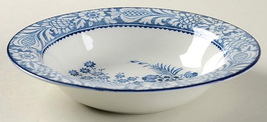 Wincanton Blue Rim Cereal Bowl by Wood & Sons-1