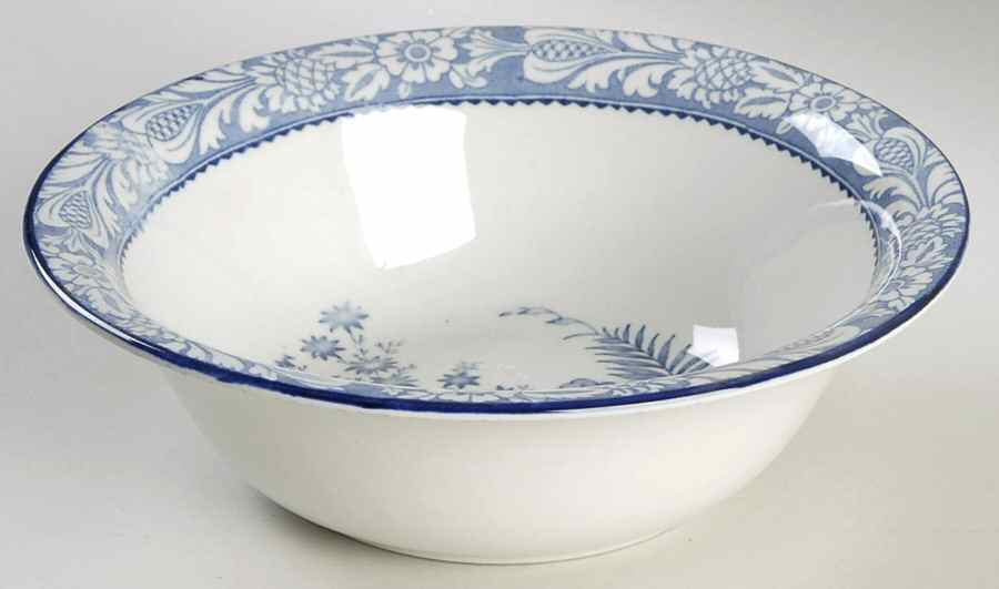 Wincanton Blue 9" Round Vegetable Bowl by Wood & Sons-1