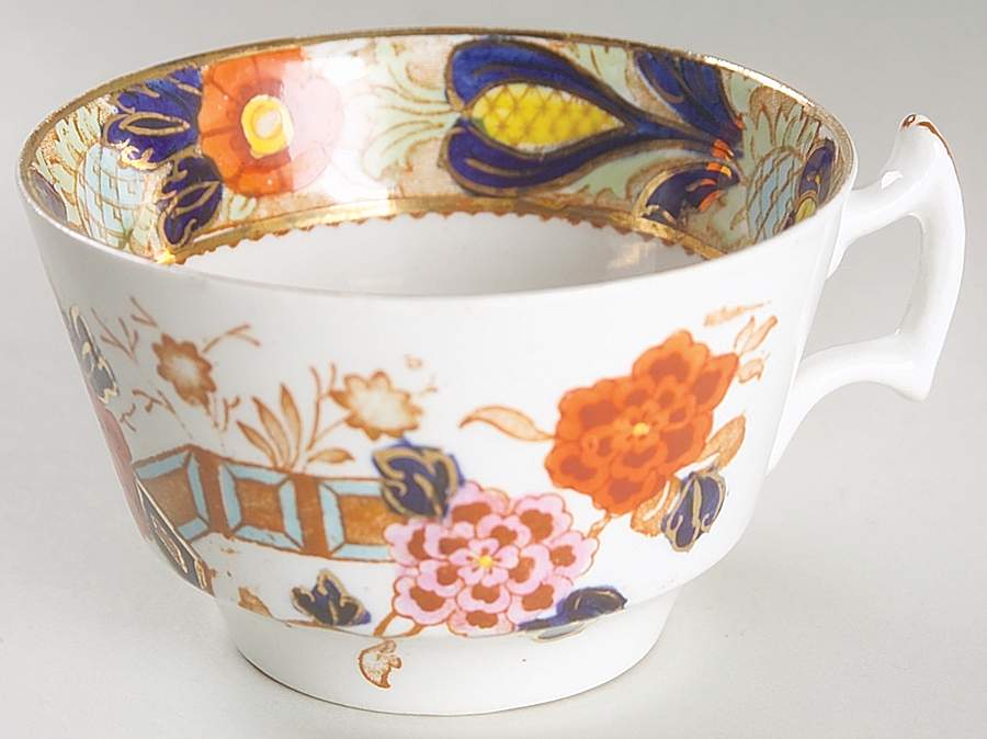 Wincanton Blue and Rust Flat Cup by Wood & Sons-1