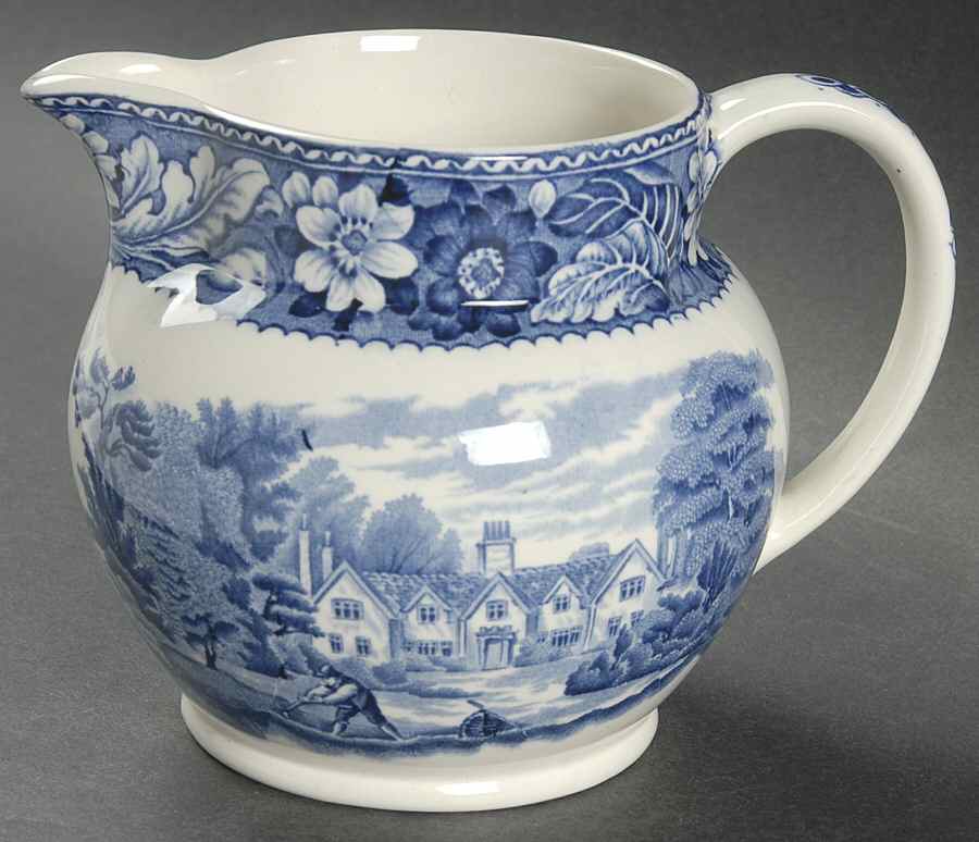 Woodland Blue (Center Scene) 24 Oz Pitcher by Wood & Sons-1