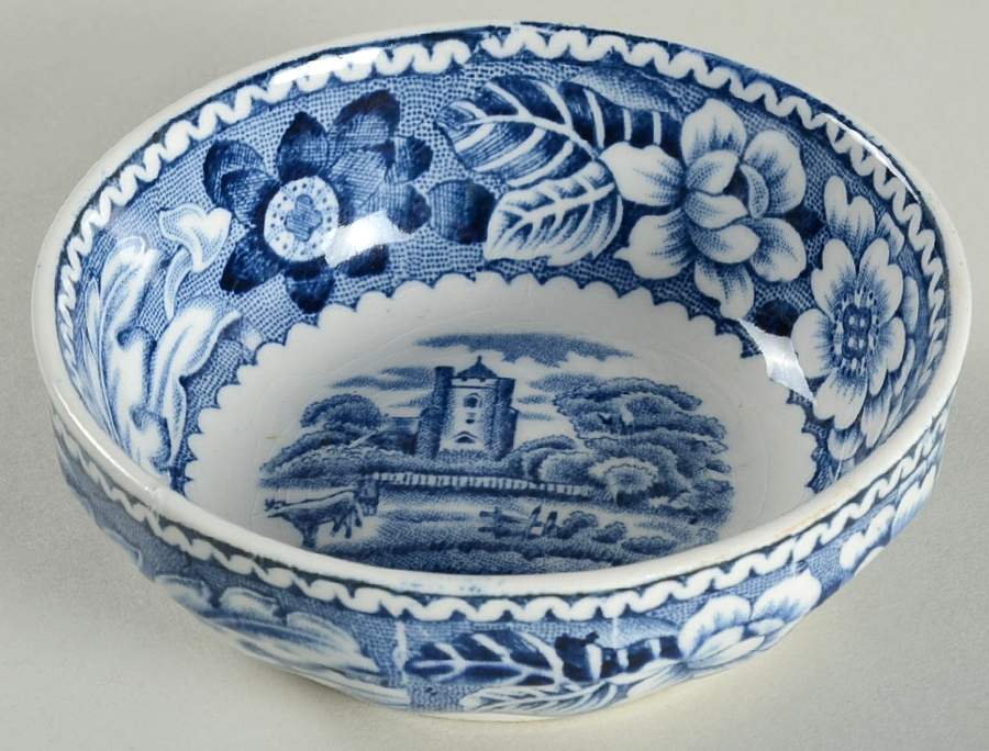 Woodland Blue (Center Scene) Salt Dip by Wood & Sons-1