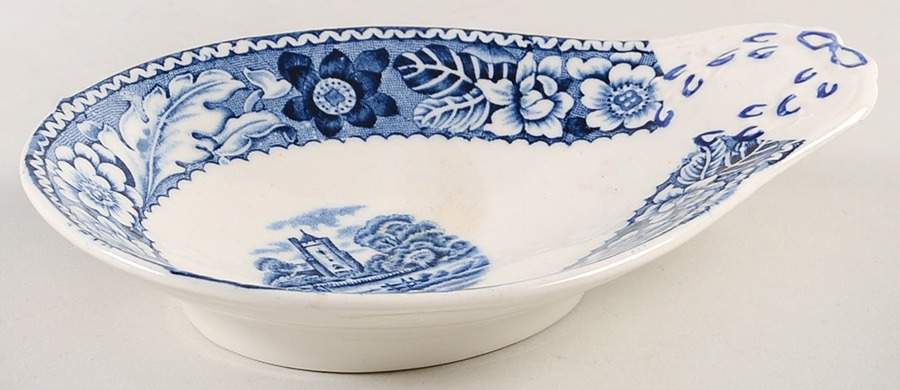 Woodland Blue (Center Scene) Spoon Stacking Spoon Holder Caddy by Wood & Sons-1