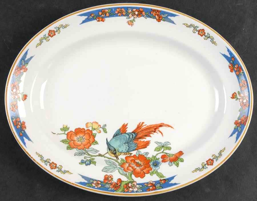WOO1 10" Oval Serving Platter by Wood & Sons-1