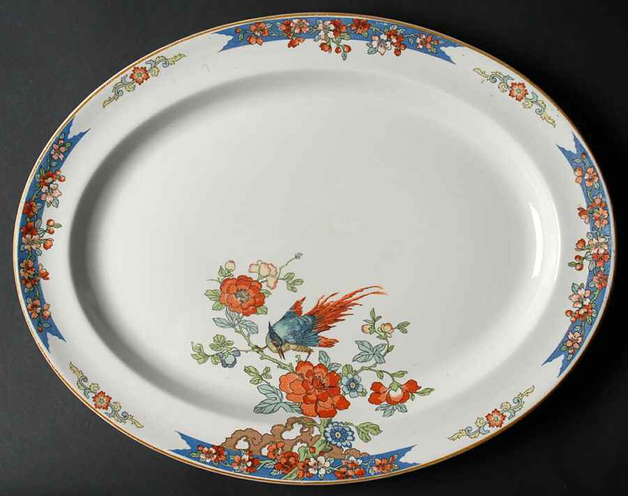 WOO1 16" Oval Serving Platter by Wood & Sons-1
