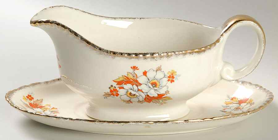 WOO10 Gravy Boat & Underplate by Wood & Sons-1