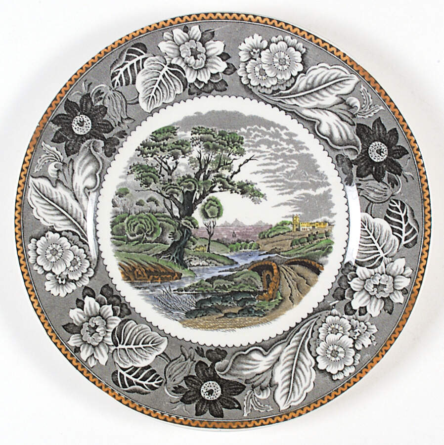 Woodland Multicolor Dinner Plate by Wood & Sons-1