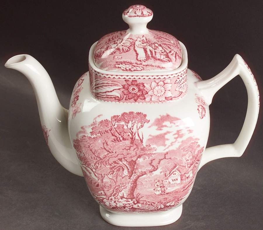 Woodland Pink Coffee Pot & Lid by Wood & Sons-1