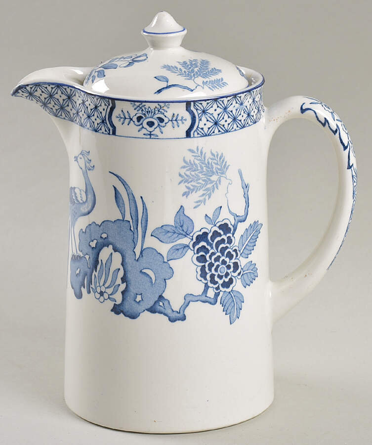 Yuan Blue and White (Older) Hot Water Jug & Lid by Wood & Sons-1