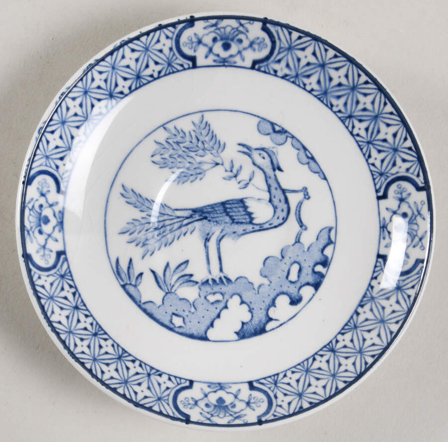 Yuan Blue and White (Older) Saucer for Demitasse Cup by Wood & Sons-1
