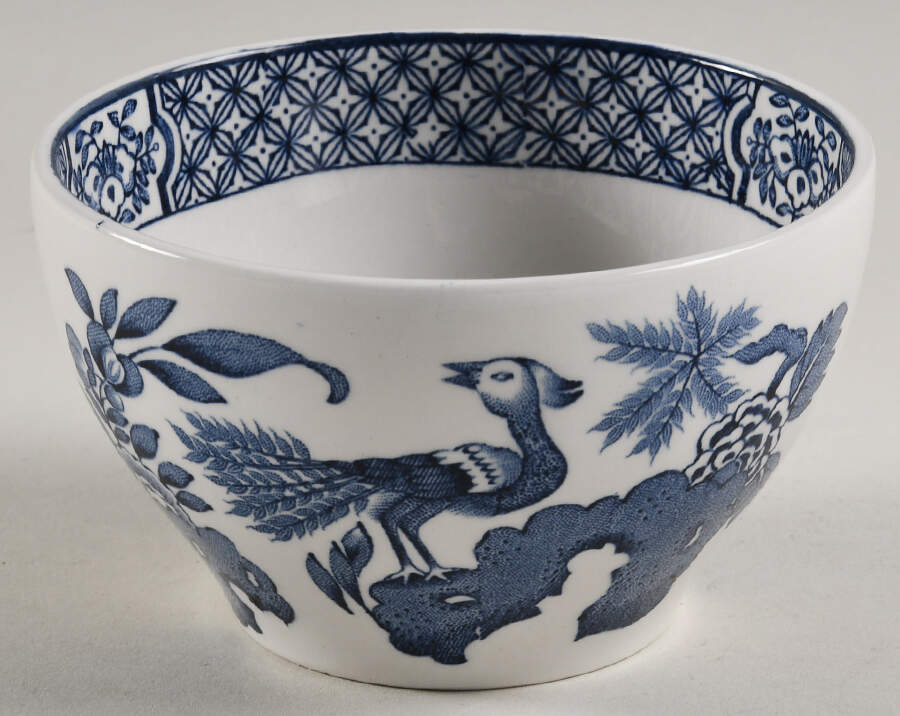 Yuan Blue and White (Older) Cranberry Bowl by Wood & Sons-1