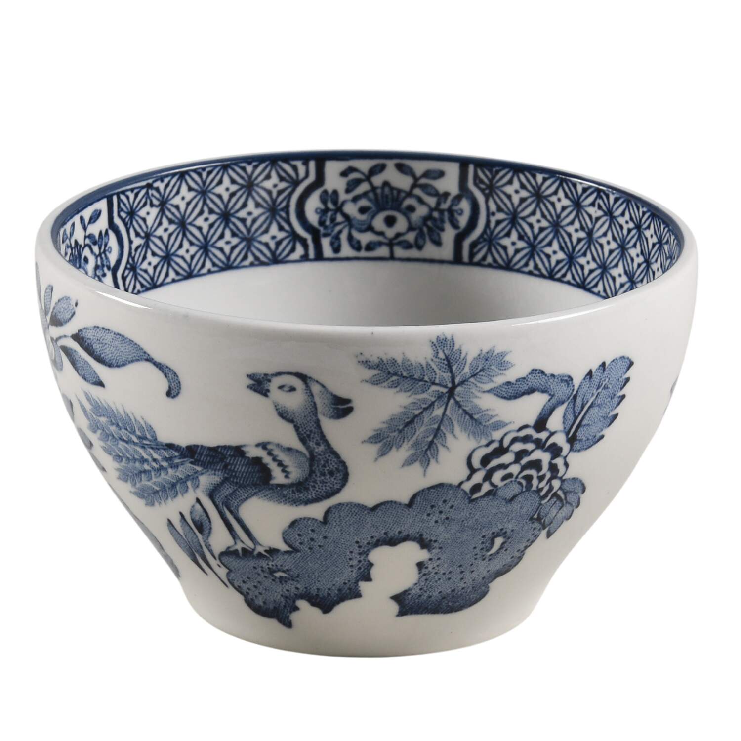 Yuan Blue and White (Older) Cranberry Bowl by Wood & Sons-1