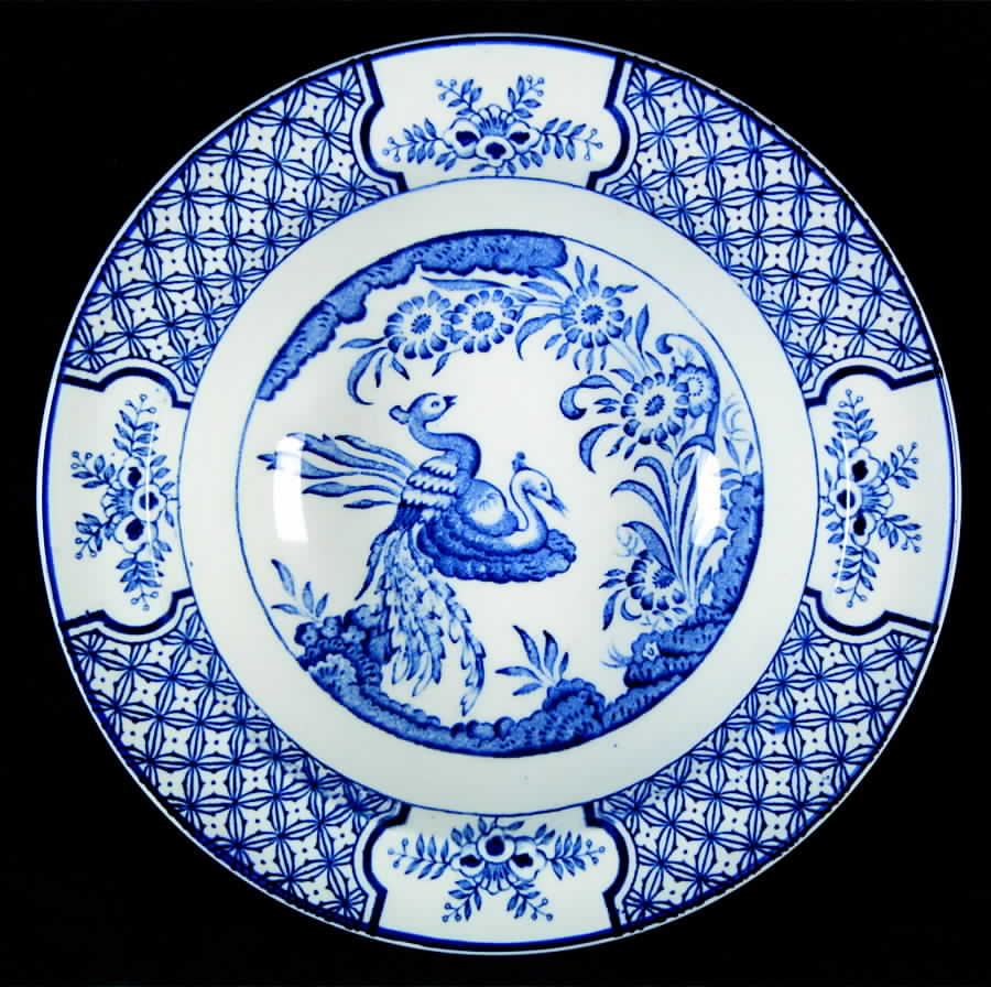 Yuan Blue and White (Older) Rim Cereal Bowl by Wood & Sons-1