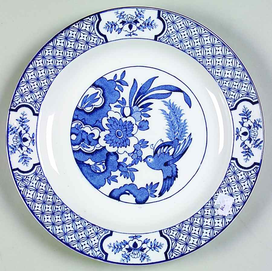 Yuan Blue and White (Older) Salad Plate by Wood & Sons-1