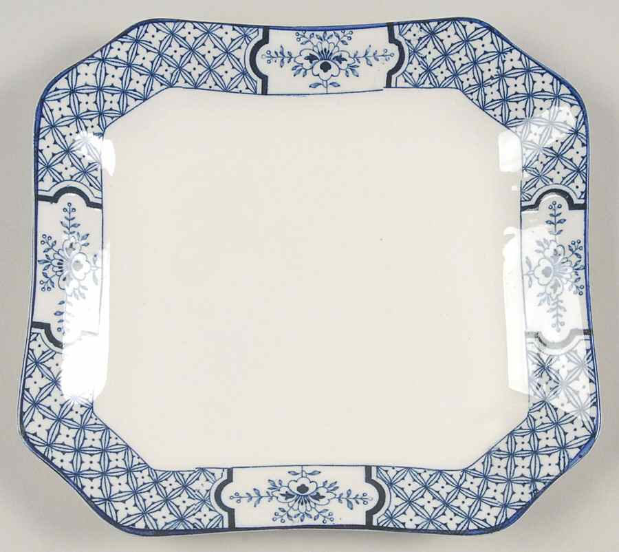 Yuan Blue and White (Older) Underplate for Sauce Boat by Wood & Sons-1