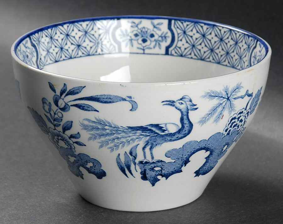Yuan Blue and White (Older) Cranberry Bowl by Wood & Sons-1