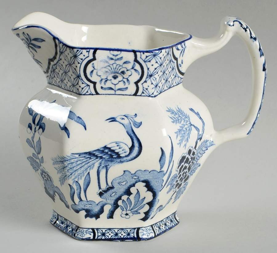 Yuan Blue and White (Older) 16 Oz Pitcher by Wood & Sons-1