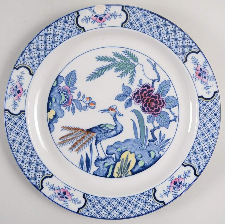 Yuan Blue Multicolor (Smooth Edge) Dinner Plate by Wood & Sons-1