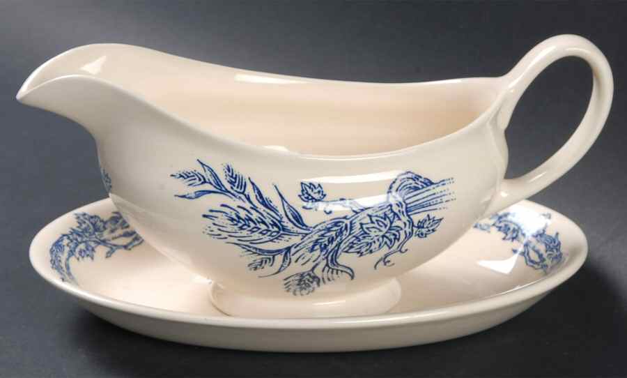 Blue Harvest Gravy Boat & Underplate/Relish by Williams-Sonoma-1