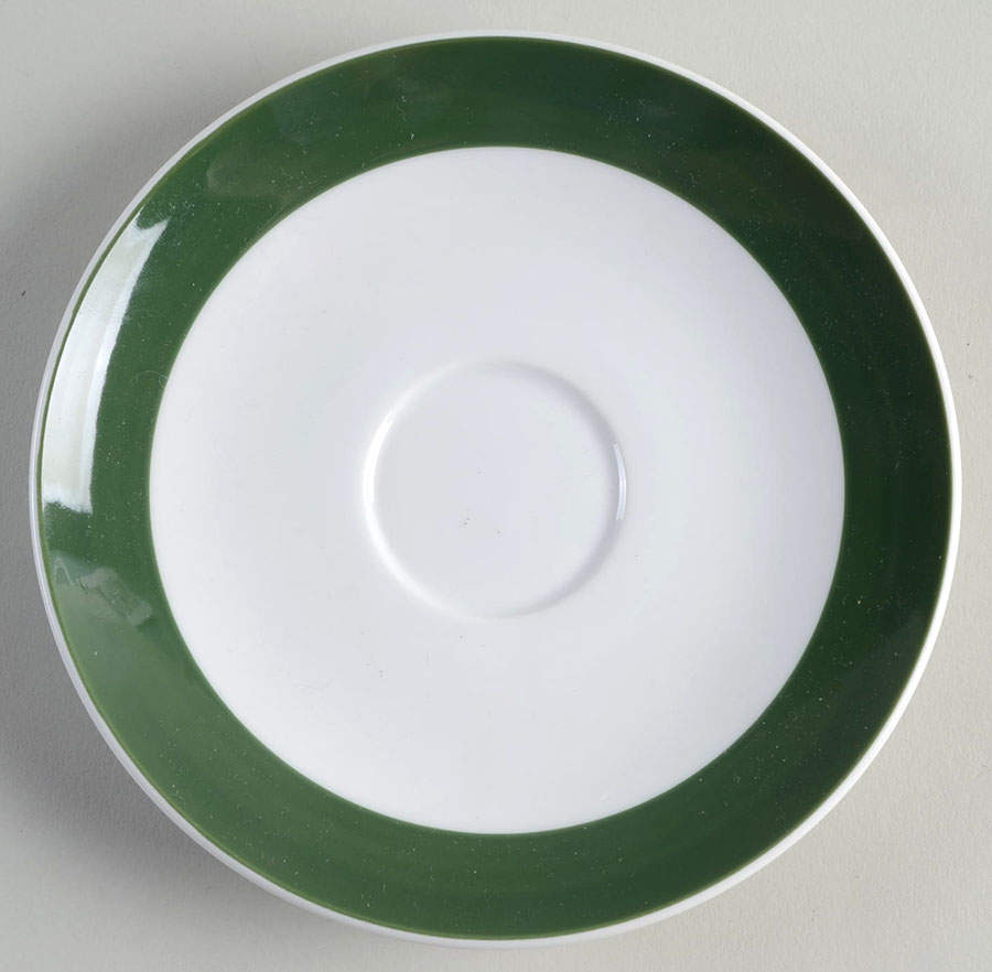Brasserie Green Saucer for Flat Cup by Williams-Sonoma-1