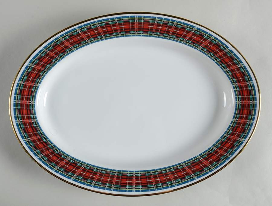 WSO1 (Plaid Series) 16" Oval Serving Platter by Williams-Sonoma-1