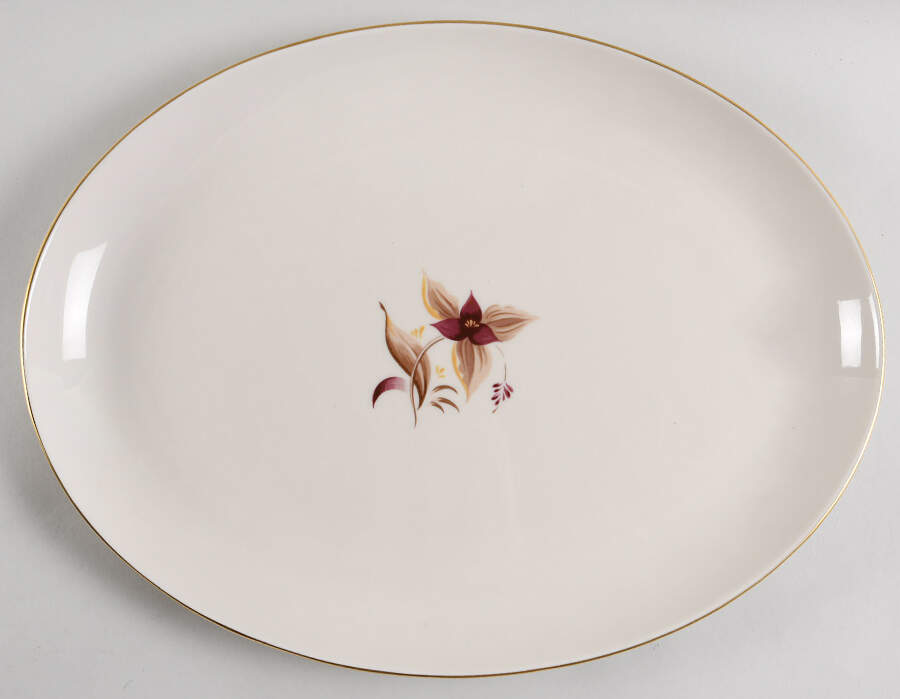 Trillium 15" Oval Serving Platter by Westport-1