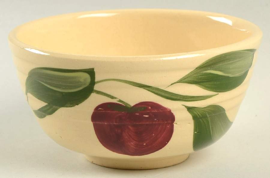 Apple Coupe Cereal Bowl by Watt Pottery-1