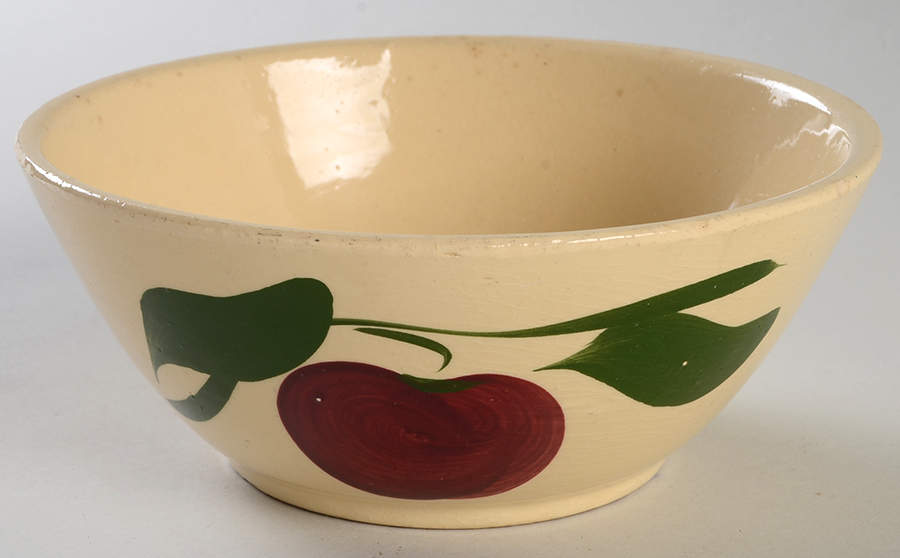 Apple 7" Round Vegetable Bowl by Watt Pottery-1