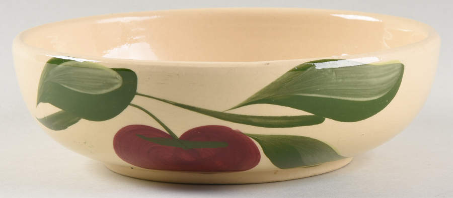 Apple Round Baker by Watt Pottery-1