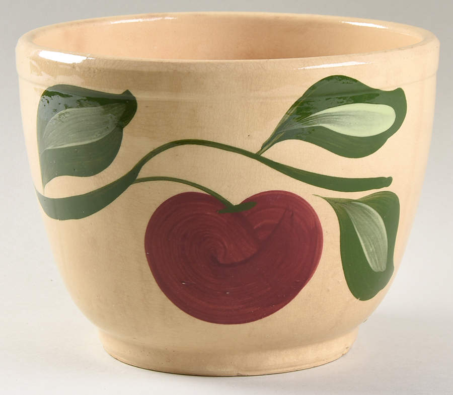 Apple Ice Bucket No Lid by Watt Pottery-1