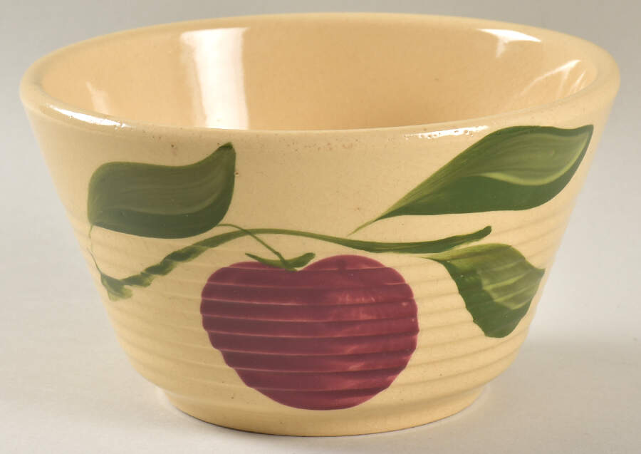 Apple 6" Mixing Bowl by Watt Pottery-1