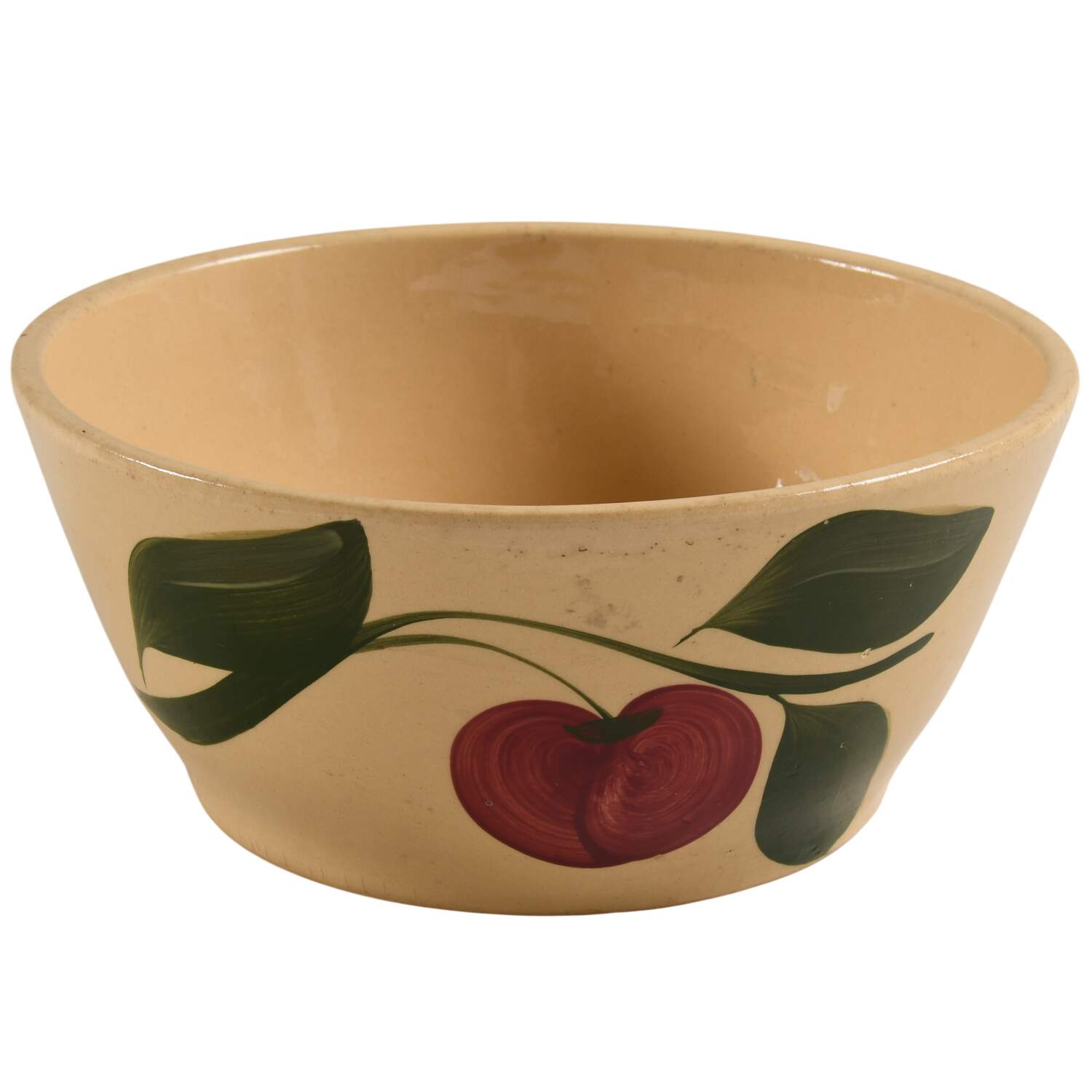 Apple Open Apple Round Covered Baker by Watt Pottery-1