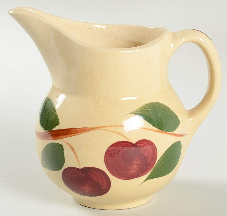 Apple 16 Oz Double Apple Pitcher by Watt Pottery-1
