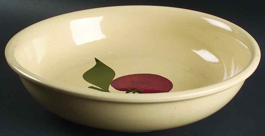 Apple 13" Pasta Serving Bowl by Watt Pottery-1