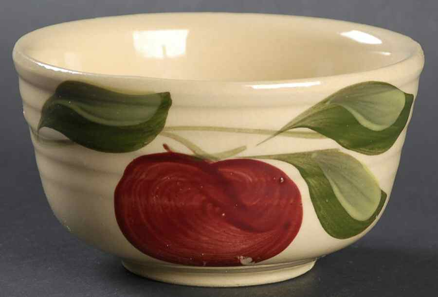 Apple 5" Mixing Bowl by Watt Pottery-1