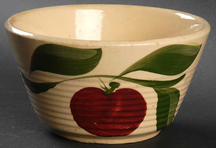 Apple 6" Mixing Bowl by Watt Pottery-1