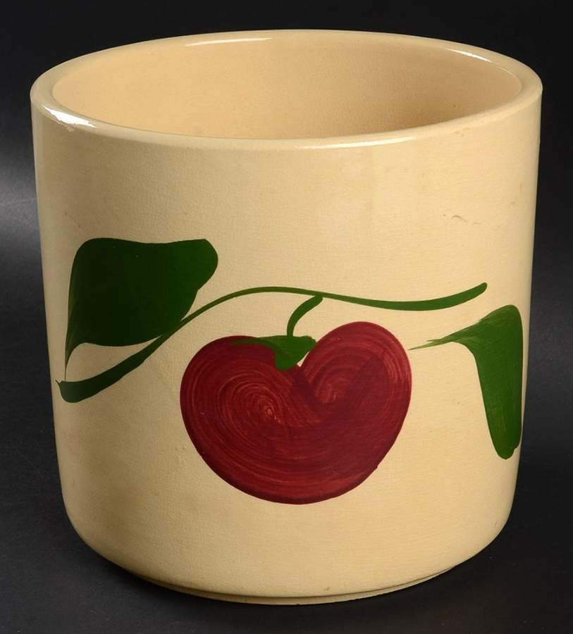 Apple 9" Storage Jar No Lid by Watt Pottery-1
