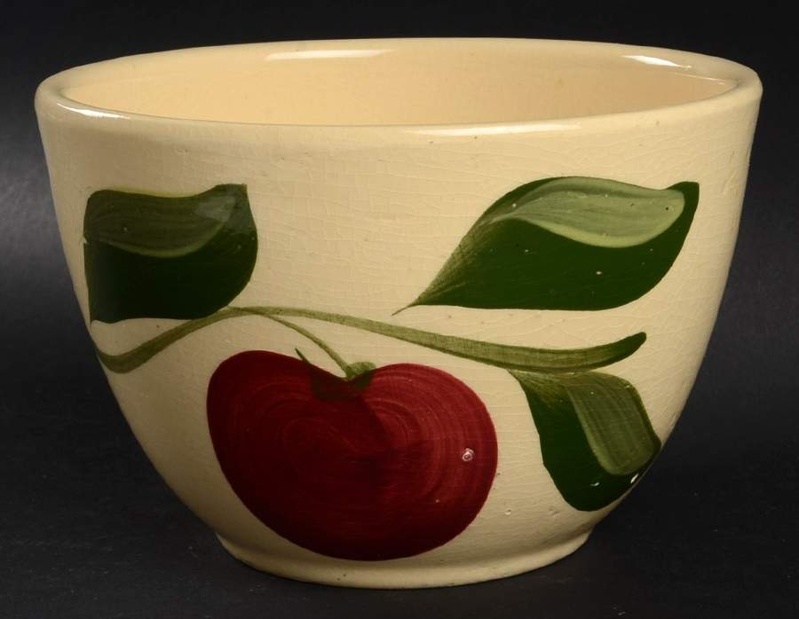 Apple 6" Nested Mixing Bowl by Watt Pottery-1